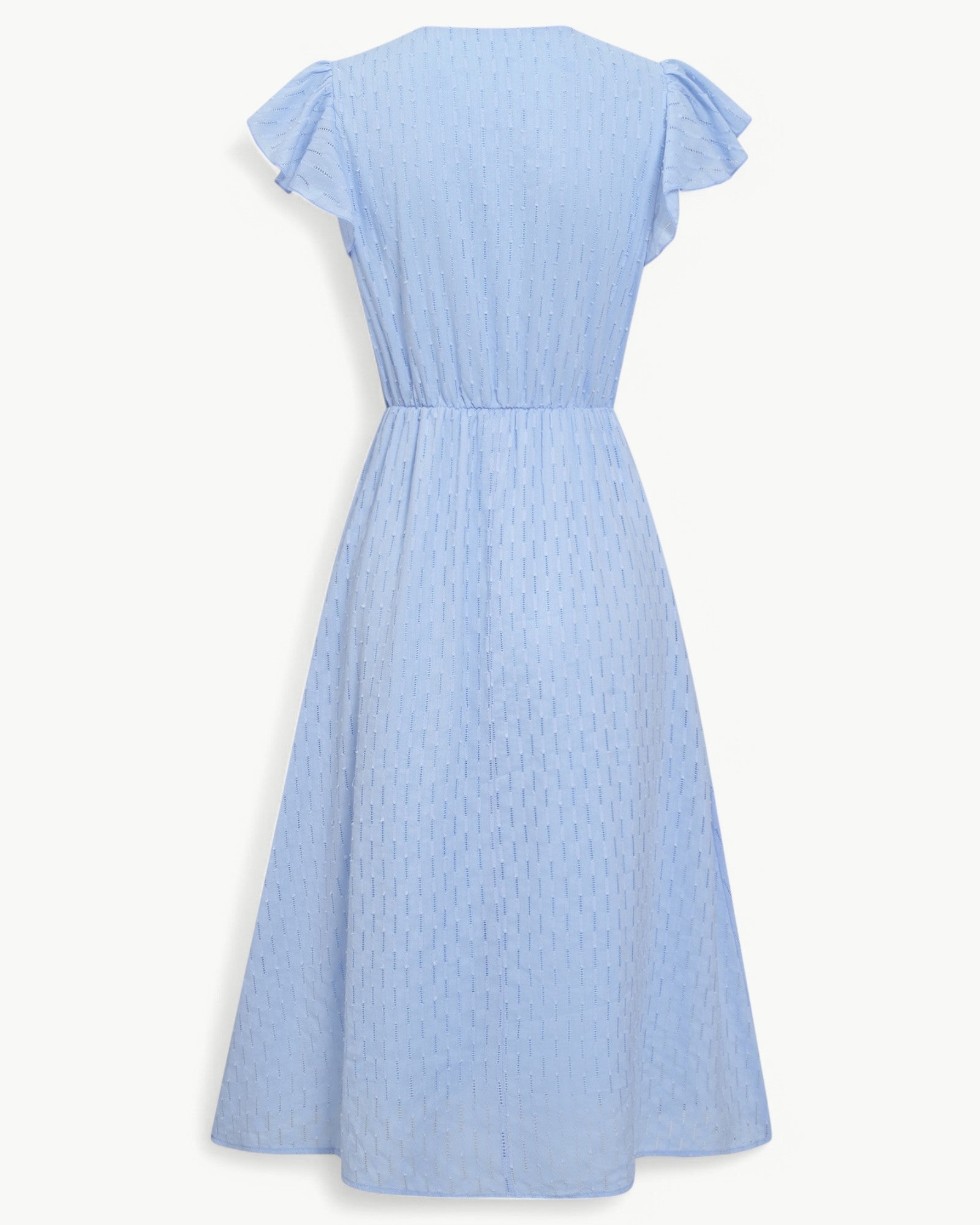 LARA - V-neck midi dress with ruffle sleeves - Light & stylish favorite